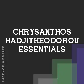 Chrysanthos Hadjitheodorou Essentials | Indexof