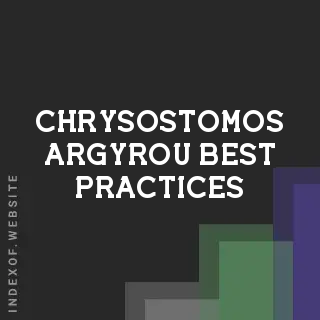 Chrysostomos Argyrou Best Practices | Indexof