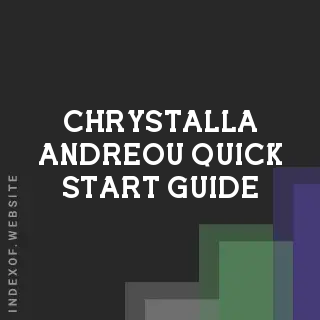 Chrystalla Andreou Quick Start Guide | Indexof