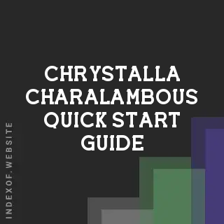 Chrystalla Charalambous Quick Start Guide | Indexof