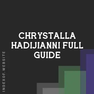 Chrystalla Hadijianni Full Guide | Indexof