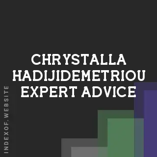 Chrystalla Hadijidemetriou Expert Advice | Indexof