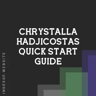 Chrystalla Hadjicostas Quick Start Guide | Indexof