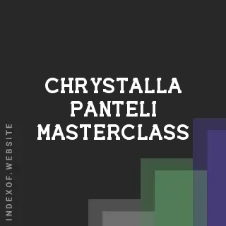 Chrystalla Panteli Masterclass | Indexof