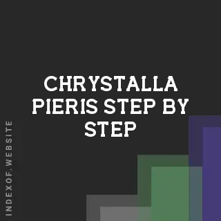 Chrystalla Pieris Step-by-Step | Indexof