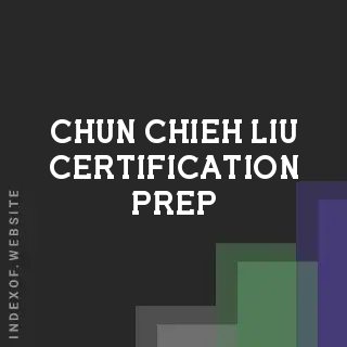 Chun-chieh Liu Certification Prep | Indexof