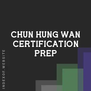 Chun-hung Wan Certification Prep | Indexof