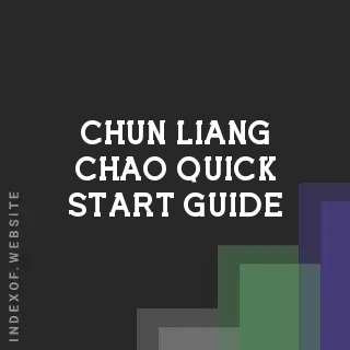 Chun-liang Chao Quick Start Guide | Indexof