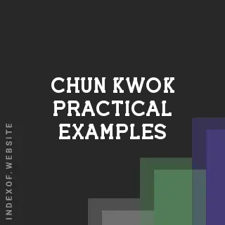 Chun Kwok Practical Examples | Indexof