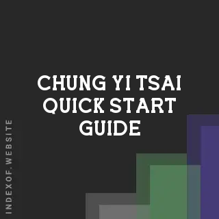 Chung-yi Tsai Quick Start Guide | Indexof