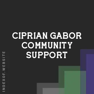 Ciprian Gabor Community Support | Indexof