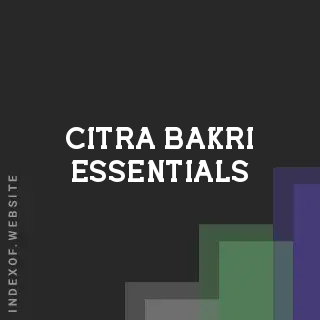 Citra Bakri Essentials | Indexof