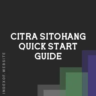 Citra Sitohang Quick Start Guide | Indexof