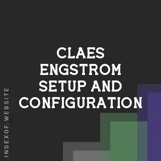 Claes Engstrom Setup and Configuration | Indexof