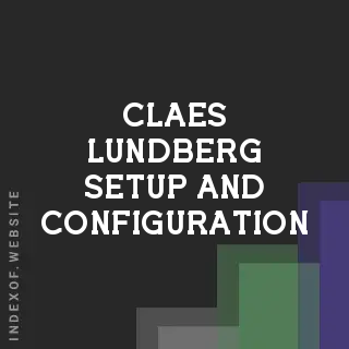 Claes Lundberg Setup and Configuration | Indexof
