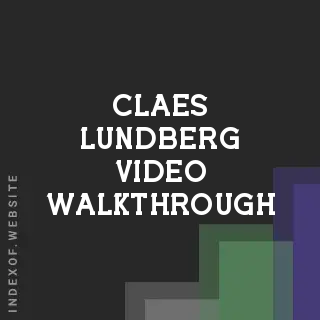 Claes Lundberg Video Walkthrough | Indexof