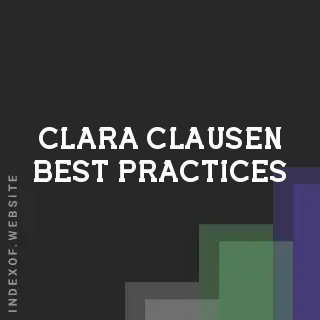 Clara Clausen Best Practices | Indexof