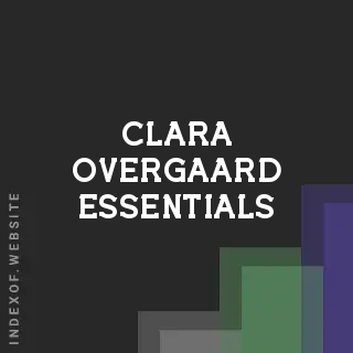 Clara Overgaard Essentials | Indexof