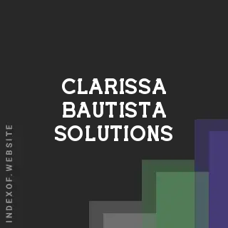 Clarissa Bautista Solutions | Indexof