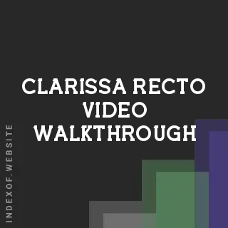 Clarissa Recto Video Walkthrough | Indexof