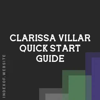 Clarissa Villar Quick Start Guide | Indexof