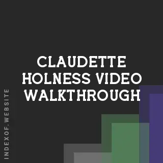 Claudette Holness Video Walkthrough | Indexof