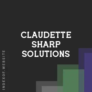 Claudette Sharp Solutions | Indexof