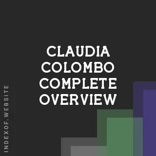 Claudia Colombo Complete Overview | Indexof