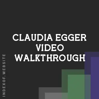 Claudia Egger Video Walkthrough | Indexof