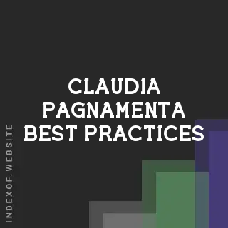 Claudia Pagnamenta Best Practices | Indexof