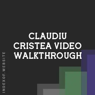 Claudiu Cristea Video Walkthrough | Indexof