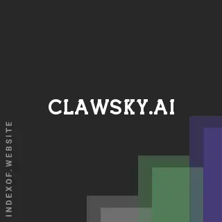 clawsky.ai by Isa van der Linden site -  Indexof
