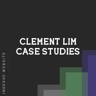 Clement Lim Case Studies | Indexof