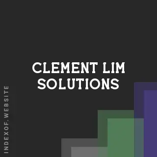Clement Lim Solutions | Indexof