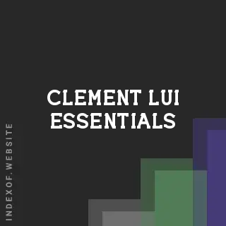 Clement Lui Essentials | Indexof