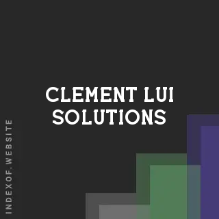 Clement Lui Solutions | Indexof