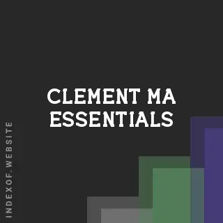 Clement Ma Essentials | Indexof