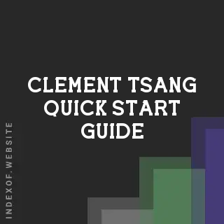 Clement Tsang Quick Start Guide | Indexof