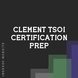 Clement Tsoi Certification Prep | Indexof