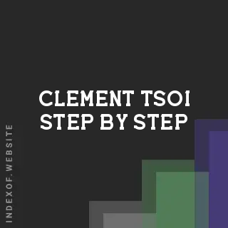 Clement Tsoi Step-by-Step | Indexof