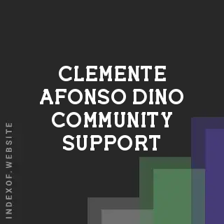 Clemente Afonso Dino Community Support | Indexof