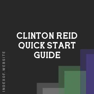 Clinton Reid Quick Start Guide | Indexof