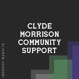 Clyde Morrison Community Support | Indexof