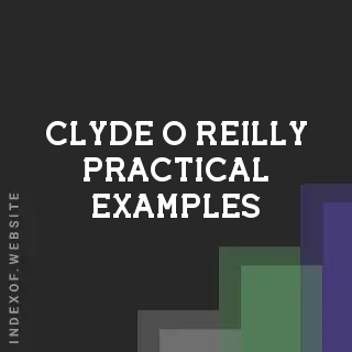 Clyde O Reilly Practical Examples | Indexof