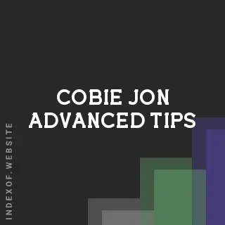 Cobie Jon Advanced Tips | Indexof