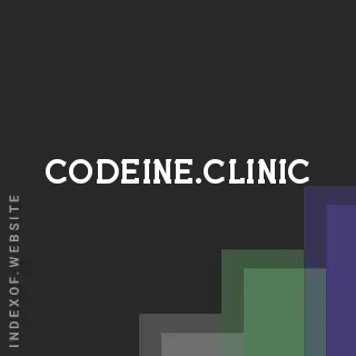 codeine.clinic by Khairul Parveen site -  Indexof