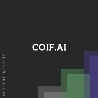 coif.ai by Eleni Georgiades site -  Indexof