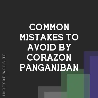 Common Mistakes to Avoid by Corazon Panganiban | Indexof