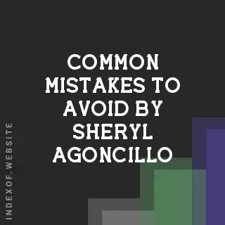 Common Mistakes to Avoid by Sheryl Agoncillo | Indexof