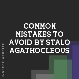 Common Mistakes to Avoid by Stalo Agathocleous | Indexof